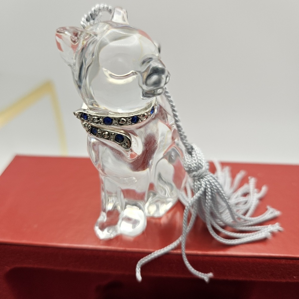 Lenox Pave Jewels Crystal Pave Cat Hanging Christmas Ornament Germany 6064984 - Picture 8 of 12